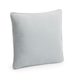Westford Mill Fairtrade Cotton Piped Cushion Cover - Natural/Light Grey - 40cm x 40cm x 18cm