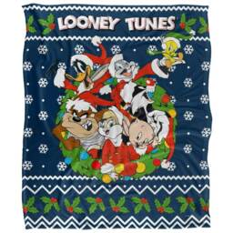 Looney Tunes Group Shot Christmas Blanket - Multicoloured - One Size