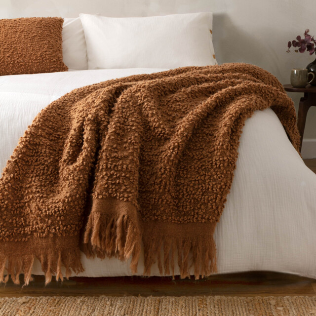 Yard Ulsmere Boucle Fringed Throw