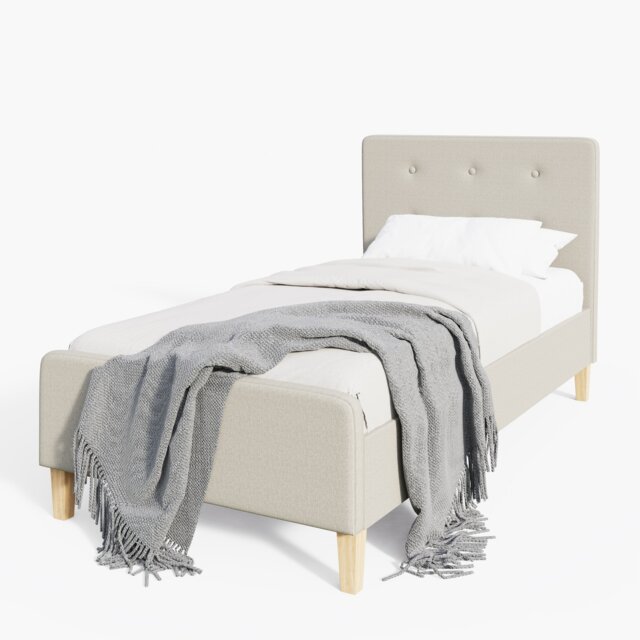 Ashbourne Bed Single Natural Cream Natural