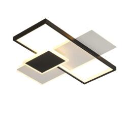 LED Ceiling Light Modern with Remote Control Acrylic Black