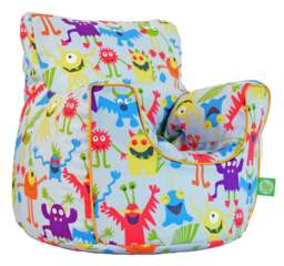 Bean Lazy Grey Monsters Bean Bag Armchair Child Teen Size