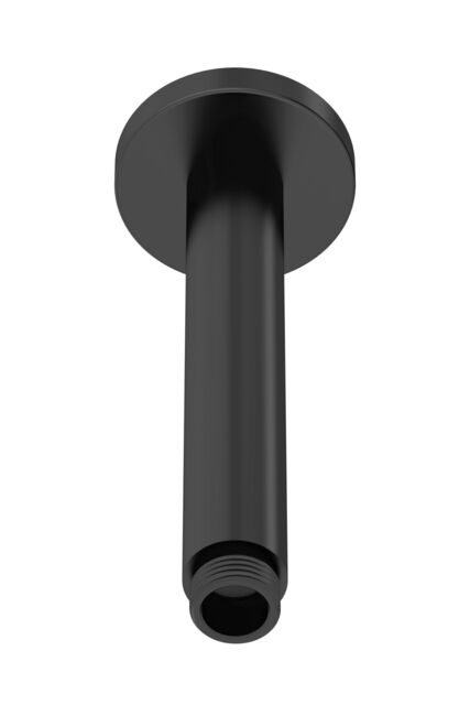 Balterley Bathroom Contemporary Round Ceiling Mounted Shower Arm Black Matt Black 1