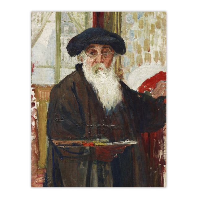 Self Portrait With Paint Palette Pissarro Huge Wall Art Poster Print