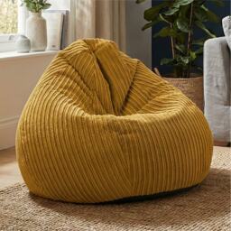 rucomfy Jumbo Cord Slouchbag - Indoor Classic Bean Bag for Adults