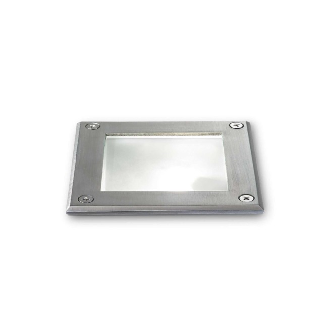 Park 1 Light Square Recessed Spotlight Steel IP65, G9
