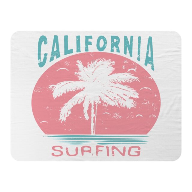 California Surfing Blanket Multi