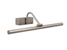 Firstlight Rechargable Picture Light Brushed Steel 2.1w LED 185lm 3000K USB. Push Button Dimmer. Remote Control