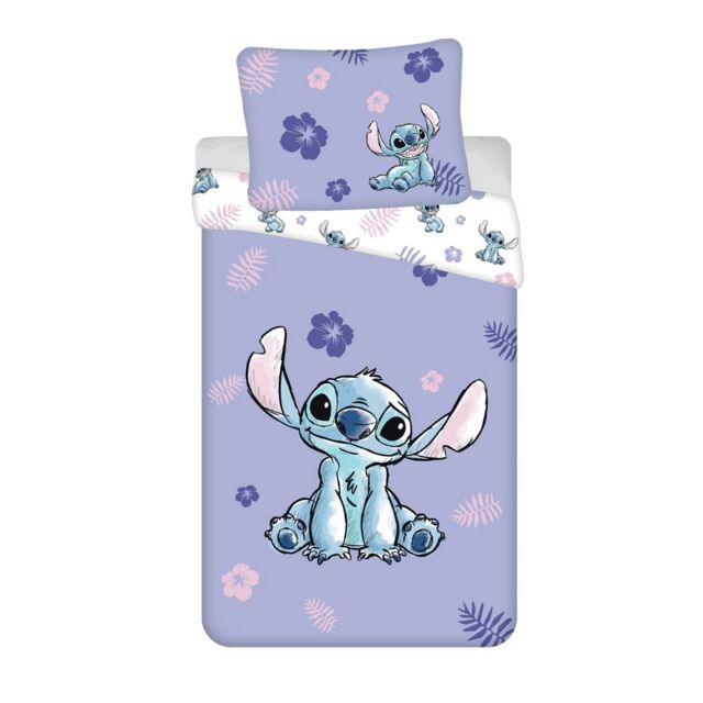 Lilo & Sch Flowers & Leaves Duvet Cover Set Purple Purple/White Single 1