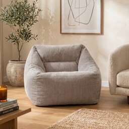 Natalia Large Beanbag Corduroy Light Grey Grey Light Grey XL 1