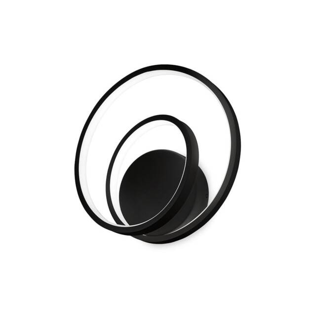 Oz Integrated LED Wall Lamp Black 4000K