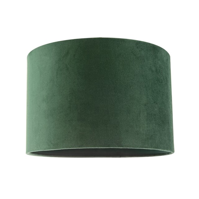 Soft Velvet Forest Green Fabric Round Lamp Shade for Table or Pendant Green Forest Green 1