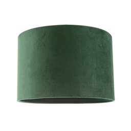 Soft Velvet Forest Green Fabric Round Lamp Shade for Table or Pendant Green Forest Green 1
