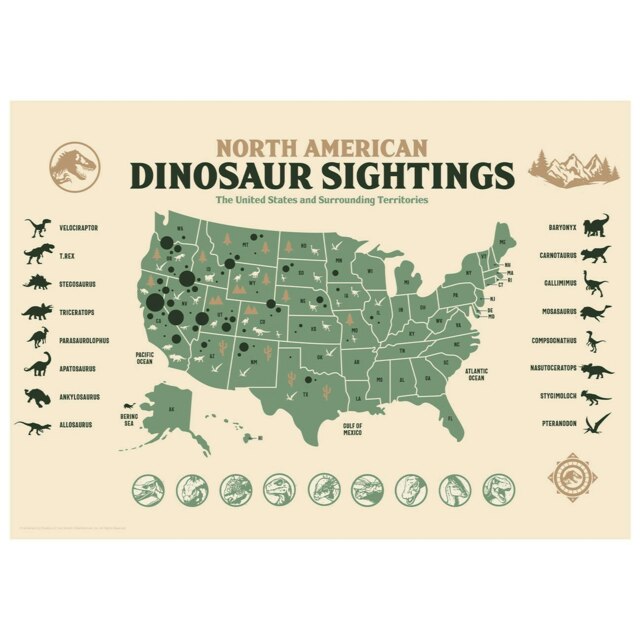 Jurassic World Sierra Nevada Mountains Limited Edition Art Print