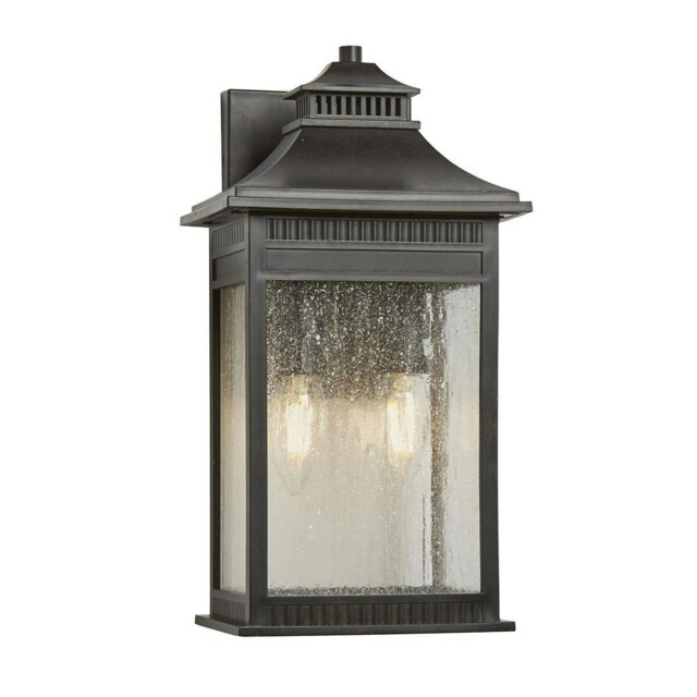 Livingston 2 Light Medium Coastal Wall Lantern - Imperial Bronze Finish, E14