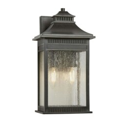 Livingston 2 Light Medium Coastal Wall Lantern - Imperial Bronze Finish, E14