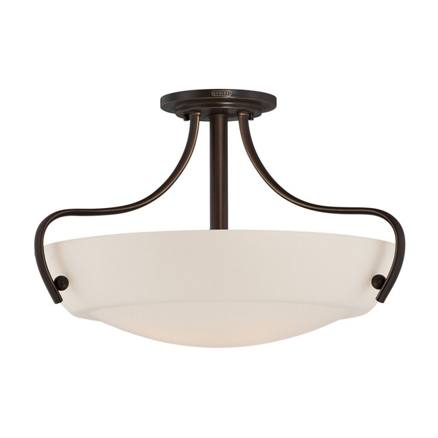 Chantilly 3 Light Semi Flush Ceiling Light Palladian Bronze, E27
