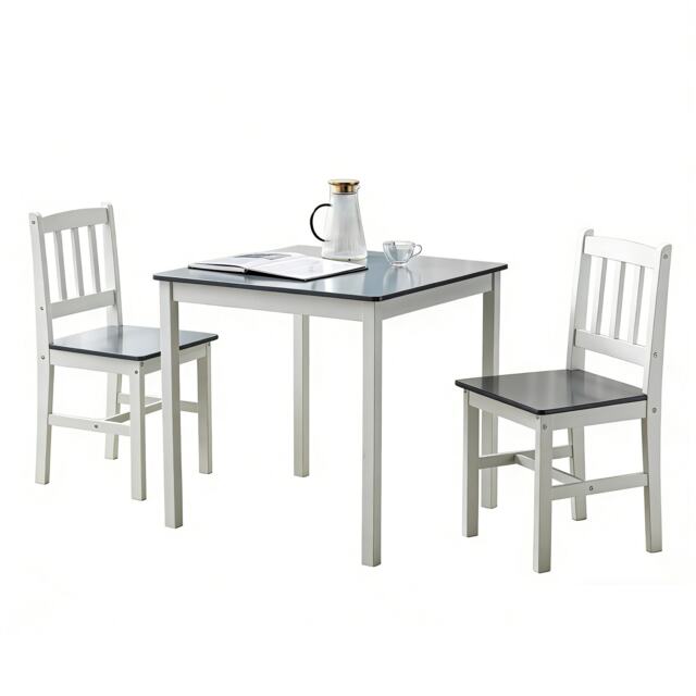 Solid Wooden Kitchen Dining Table and 2 Chairs