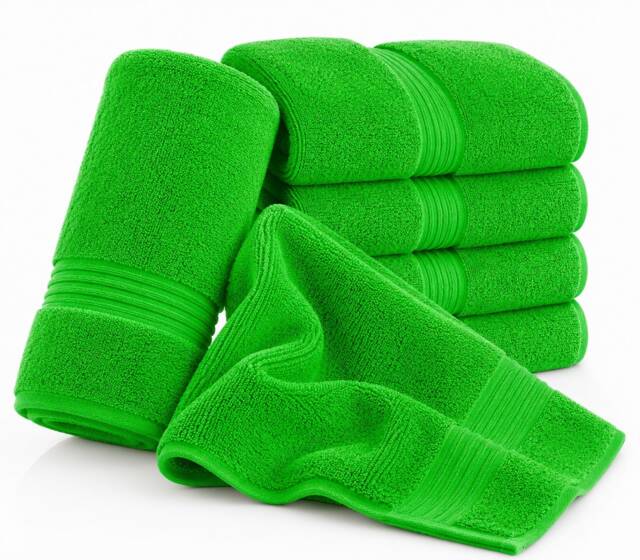 Nod Off 500GSM Egyptian Ring Spun Cotton Bath Sheet 80x140cm Lime Green Pack of 1