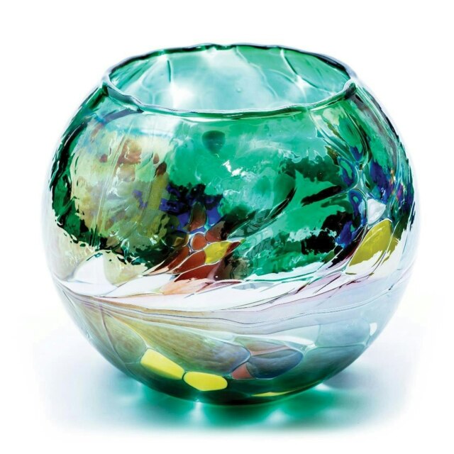 Milford Collection Tealight Holder Friendship Nightlight Green Large