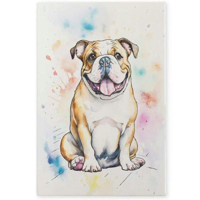 Arora Design Decorative Dog Ceramistone Tile - Bulldog
