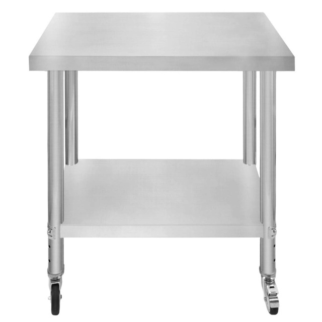 KuKoo Work Table – 76cm x 45cm x 86cm Silver