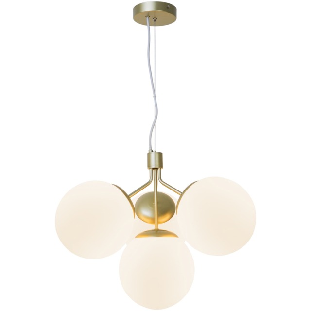 Nordlux Ivona Indoor Pendant Light Brass Glass E27 Hand Blown Glass - Mains Powered, IP20