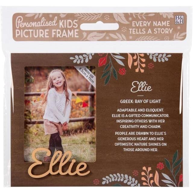 History & Heraldry Pre-Personalised Kids Wooden Picture Frame - Ellie