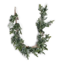 180cm Cypress Pine Garland Realistic Greenery With Pine Cones Winter Christmas Decoration For Doorways