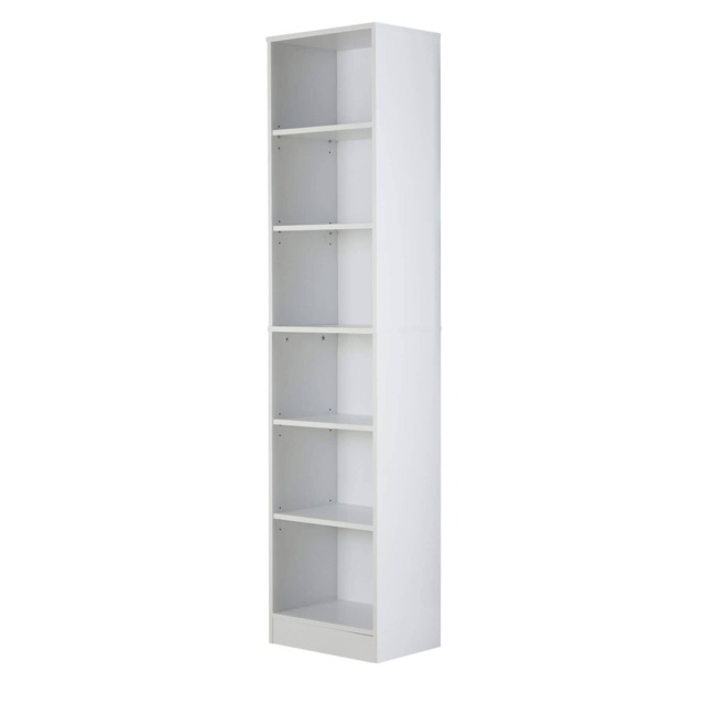 Bookcase Display Shelf Freestanding Book Storage Unit Home Living Room Furniture White