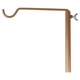 Gold Metal Table Clamp Pole Hook Rail Stand Garden Lantern Hanger Party Rod Gold Set of 2