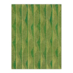 "Green Lines Vintage Pattern Vintage Japan Wall Art Print Korin 12x16"""