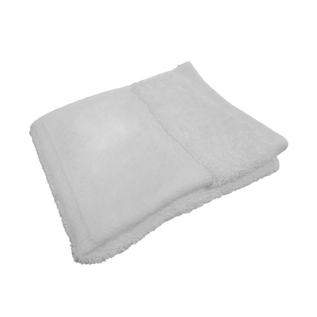 Towel City Printable Border Organic Guest Towel White White One Size 1