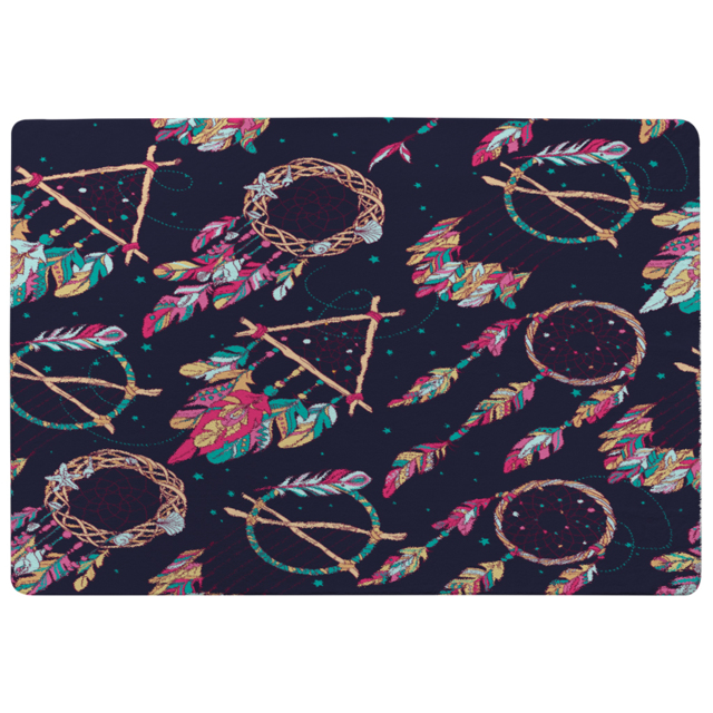 Pattern With Different Dream Catcher Amulet Rug Multi