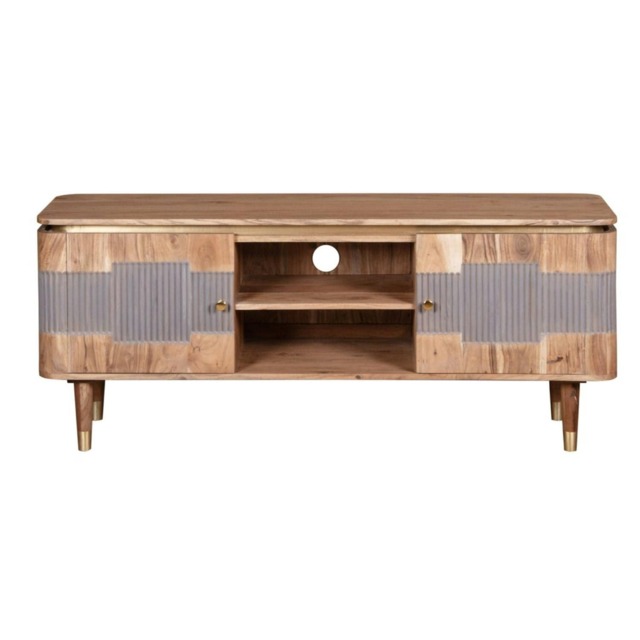 Alaina Acacia Wood TV unit Brown 1