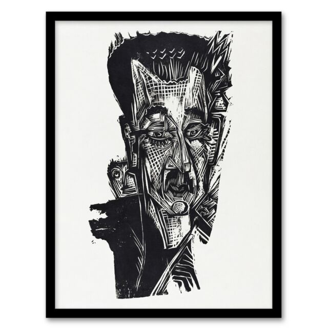 "Dr Ludwig Binswanger Portrait Kirchner Framed Wall Art Print 12X16"""