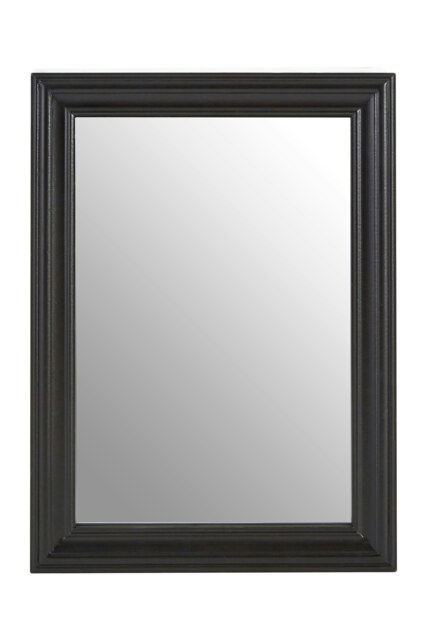 Henley Black Wooden Framed Wall Mirror Black