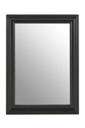 Henley Black Wooden Framed Wall Mirror Black
