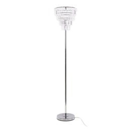 ValueLights Kelsks Chrome Floor Lamp Acrylic Droplet Shade Chrome