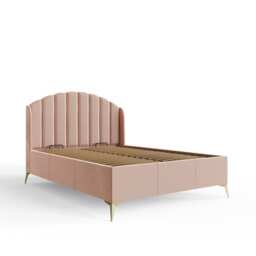 Pettine End Lift Ottoman Storage Bed King Blush Pink Pink Blush Pink