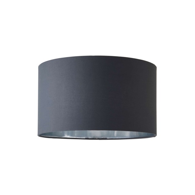 ValueLights Reni Medium Charcoal Fabric Chrome Shade