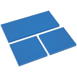 Outsunny 3PCs Rattan Garden Seat Cushions Pads for Patio Furniture Sky Blue Blue Sky Blue 3