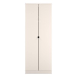 Norway Tall Double Wardrobe in Kashmir (Ready Assembled) Cream Kashmir