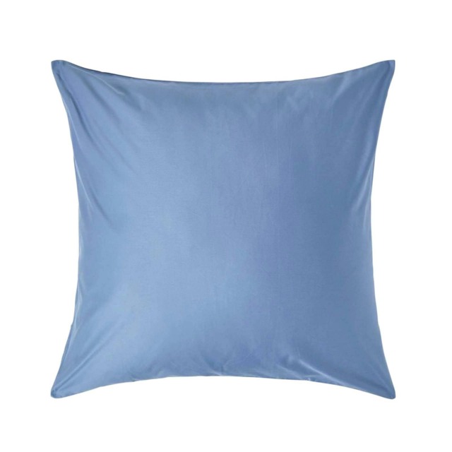 Homescapes Air Force Blue European Size Pillowcase 1000 TC - 80 x 80 cm Blue
