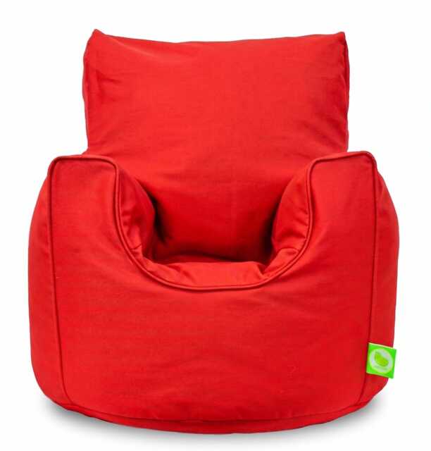 Bean Lazy Red Cotton Bean Bag Armchair Toddler Size