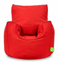 Bean Lazy Red Cotton Bean Bag Armchair Toddler Size