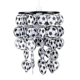 ValueLights Children's Black and White Football Ceiling Pendant Shade