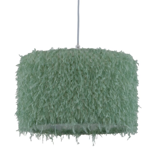 Rogers - Green Shaggy 30cm Easy Fit Pendant Shade