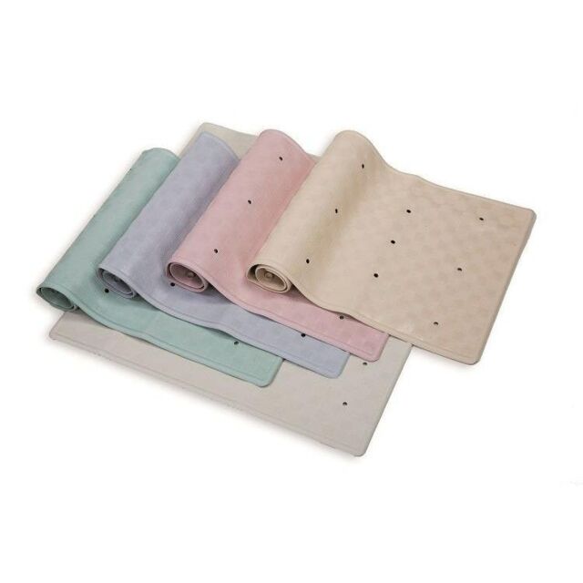 Rubber Shower Mat Blue 53 x 53cm - One Colour - One Size