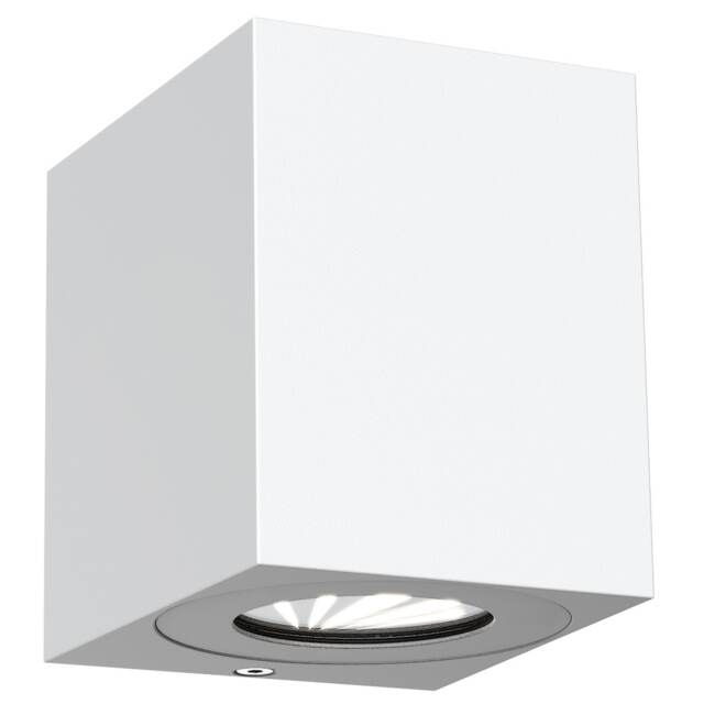 Nordlux Canto Outdoor Wall Light White Aluminium Sensor Intergrated LED Weatherproof - Mains Powered, IP44